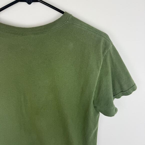 Riot Society Crewneck Take A Hike Boots 100% Cotton Hiking Green T-Shirt Medium - Picture 6 of 9